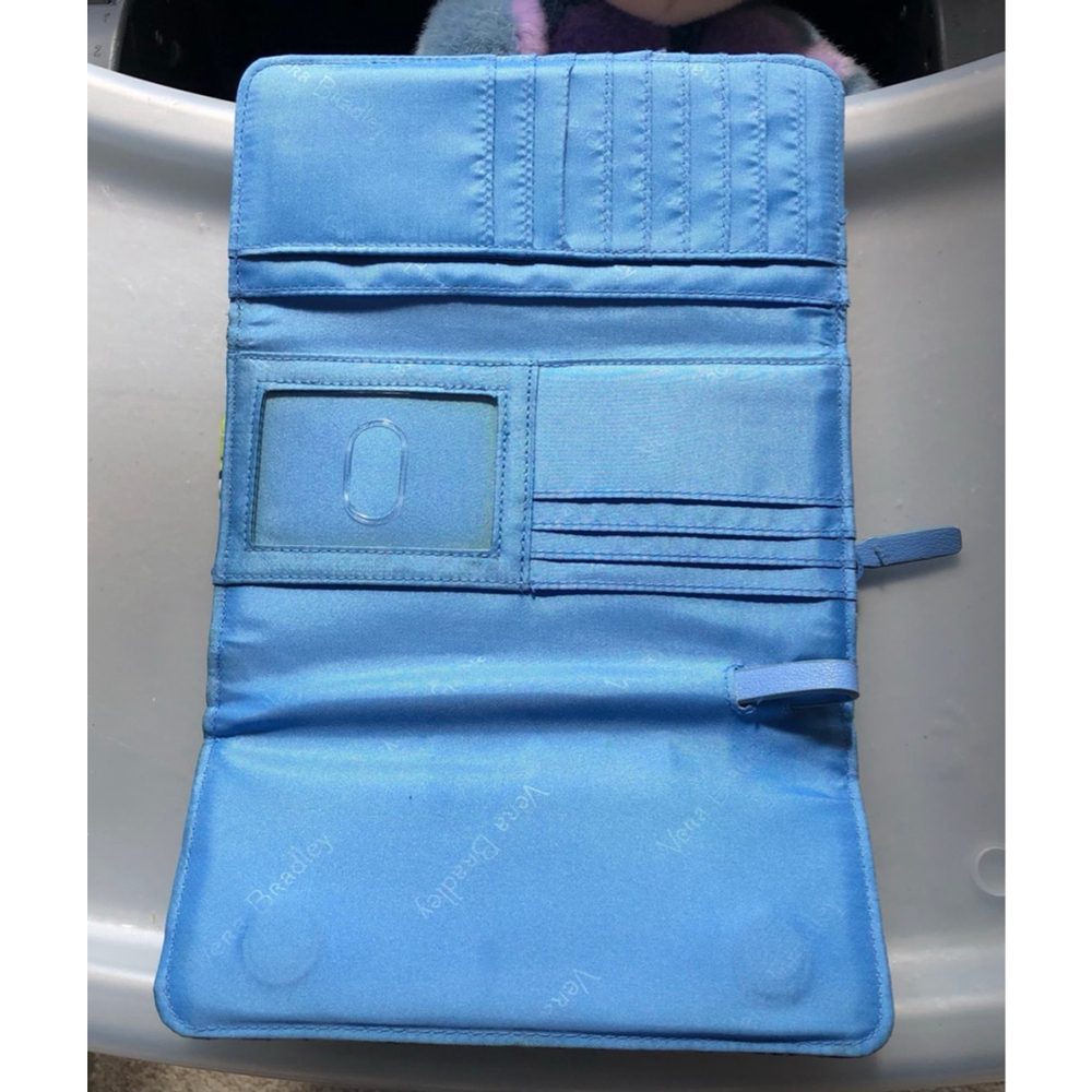 Vera Bradley Retired Blueberry Blossoms Wristlet Wallet - Picture 5 of 9
